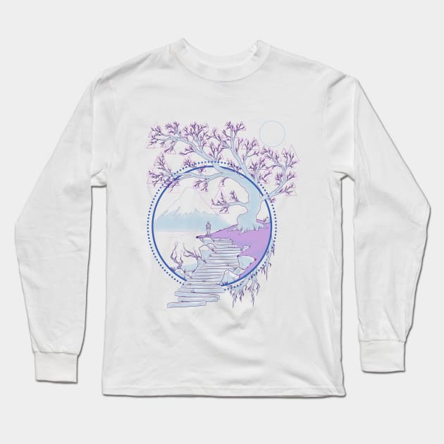 Cherry Tree Long Sleeve T-Shirt by Max58